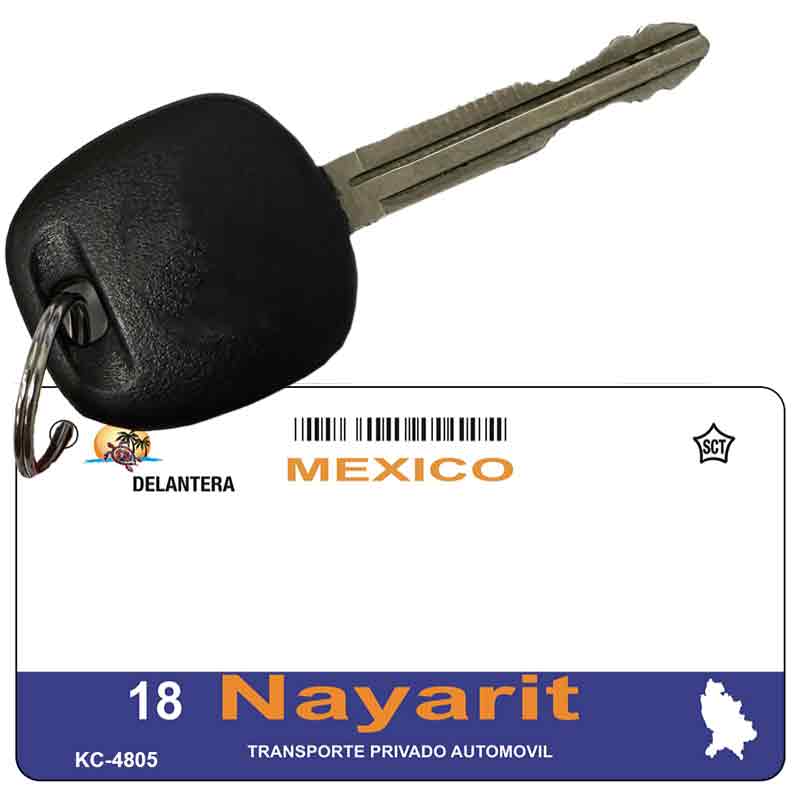 Nayarit Mexico Blank Novelty Metal Key Chain KC-4805