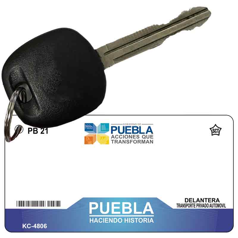 Puebla Mexico Blank Novelty Metal Key Chain KC-4806