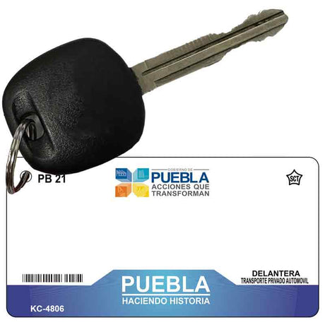 Puebla Mexico Blank Novelty Metal Key Chain KC-4806