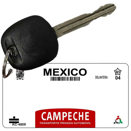 Campeche Mexico Blank Novelty Metal Key Chain KC-4809