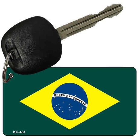 Brazil Flag Novelty Aluminum Key Chain KC-481