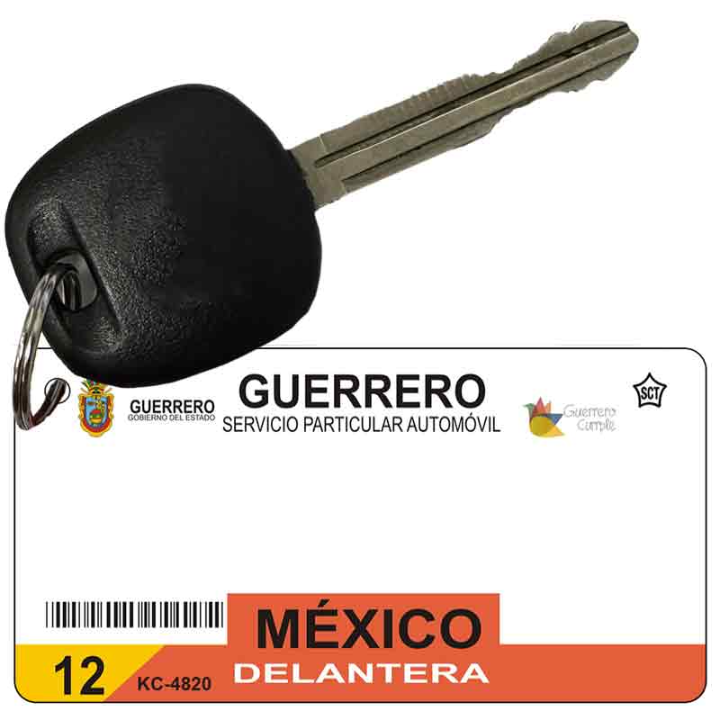 Guerrero Mexico Blank Novelty Metal Key Chain KC-4820