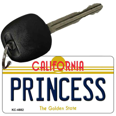 Princess California State License Plate Tag Key Chain KC-4882