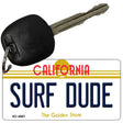 Surf Dude California State License Plate Tag Key Chain KC-4887