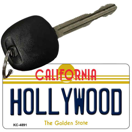 Hollywood California State License Plate Tag Key Chain KC-4891