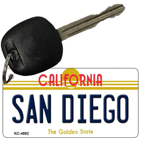 San Diego California State License Plate Tag Key Chain KC-4892