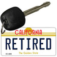 Retired California State License Plate Tag Key Chain KC-4895