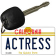 Actress California State License Plate Tag Key Chain KC-4898