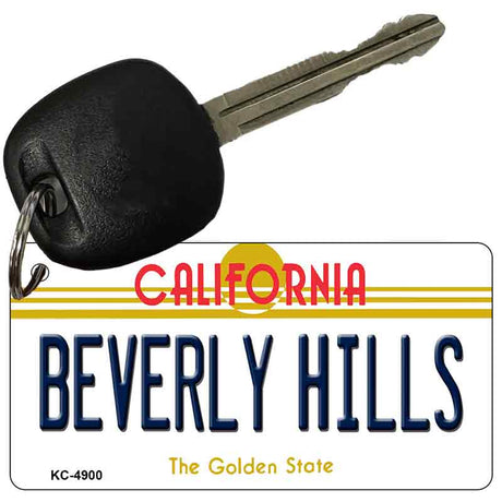 Beverly Hills California State License Plate Tag Key Chain KC-4900