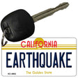 Earthquake California State License Plate Tag Key Chain KC-4902