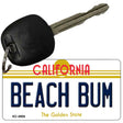 Beach Bum California State License Plate Tag Key Chain KC-4906