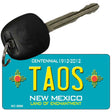 Taos Teal New Mexico Novelty Metal Key Chain KC-5009