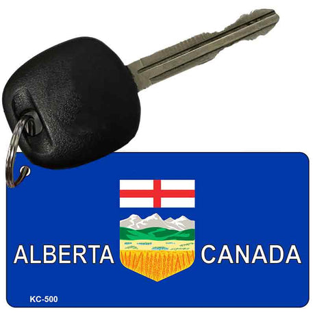 Alberta Canada Flag Novelty Aluminum Key Chain KC-500