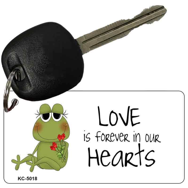 Love Is Forever Frog Novelty Aluminum Key Chain KC-5018