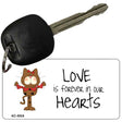 Love Is Forever Cat Novelty Aluminum Key Chain KC-5024