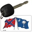 Confederate South Carolina Flags Novelty Aluminum Key Chain KC-508