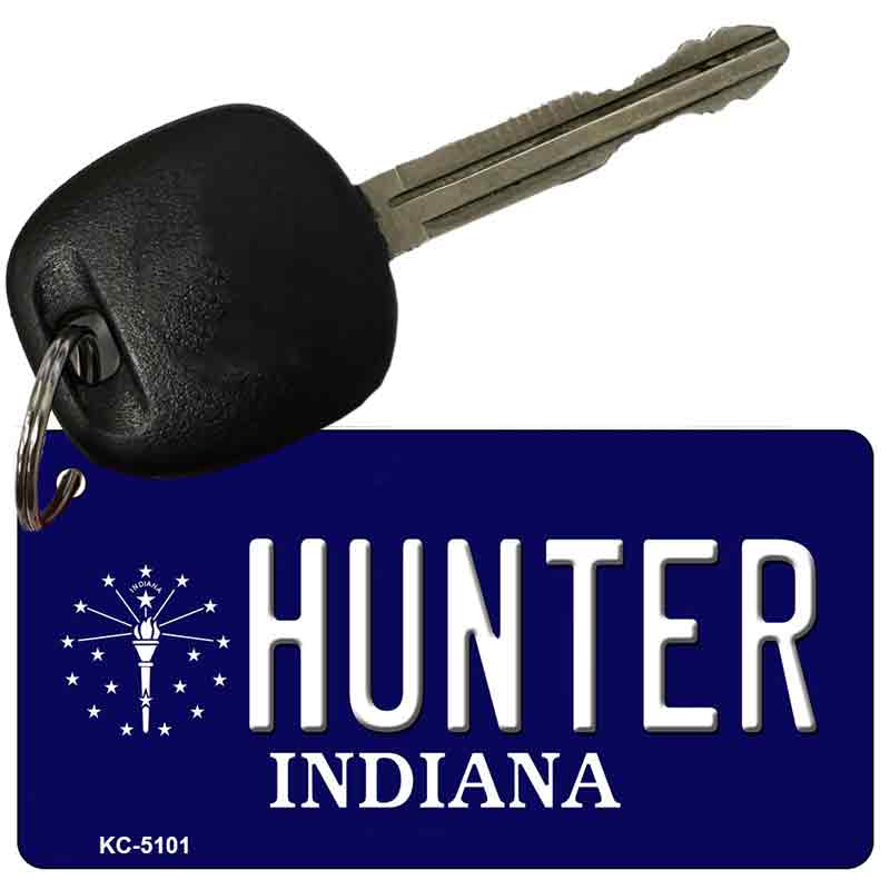 Hunter Indiana State License Plate Tag Novelty Key Chain KC-5101