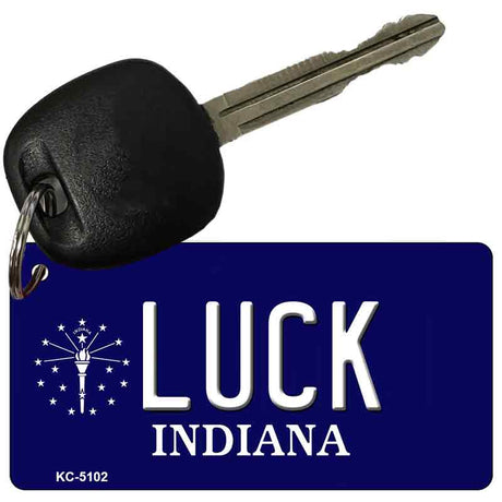 Luck Indiana State License Plate Tag Novelty Key Chain KC-5102