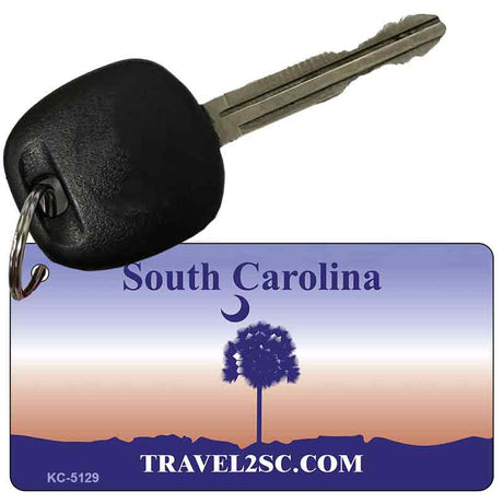 South Carolina State Blank Novelty Metal Key Chain KC-5129