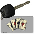 Four Aces Novelty Aluminum Key Chain KC-5137