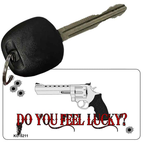 Do You Feel Lucky Novelty Aluminum Key Chain KC-5211