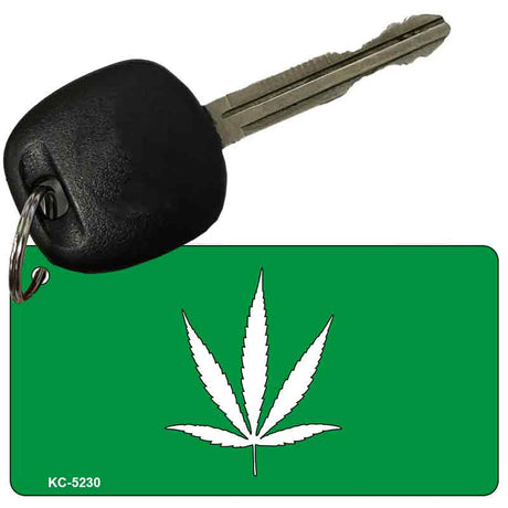 Marijuana Leaf Novelty Aluminum Key Chain KC-5230