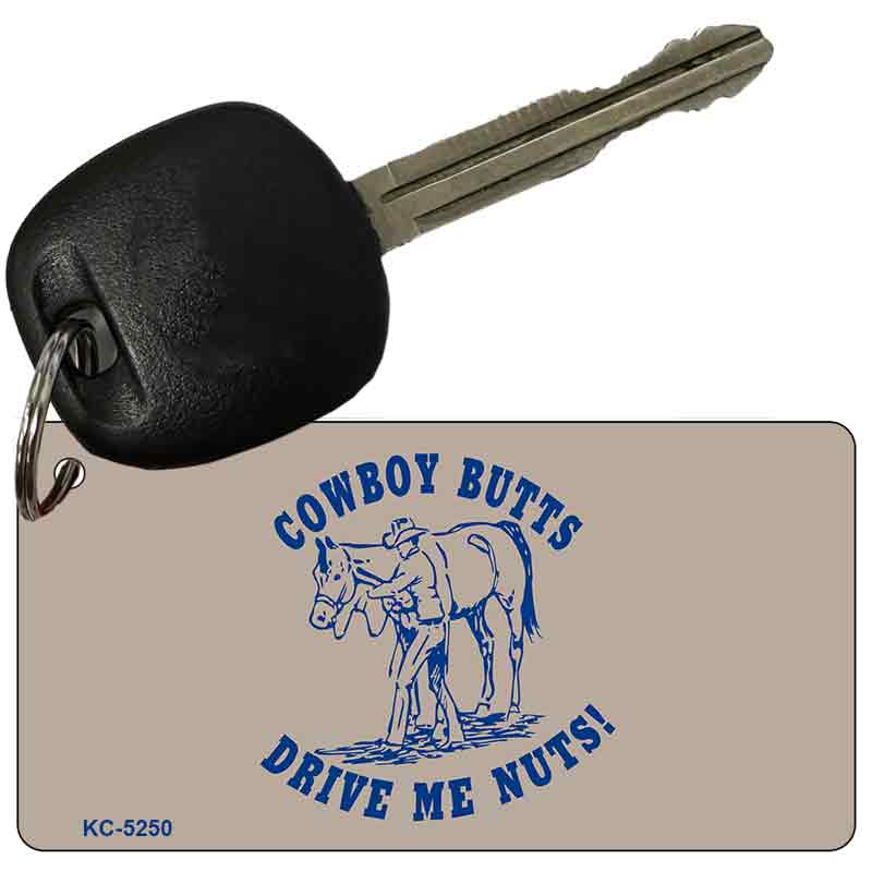 Cowboy Butts Novelty Aluminum Key Chain KC-5250