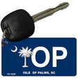 Isle Of Palms Blue Novelty Aluminum Key Chain KC-5259