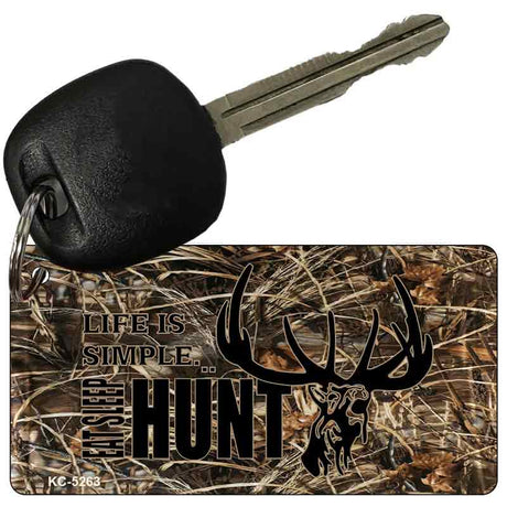 Eat Sleep Hunt Novelty Aluminum Key Chain KC-5263