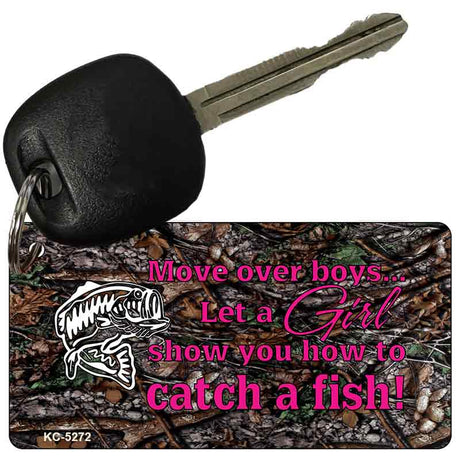 Move Over Boys Novelty Aluminum Key Chain KC-5272