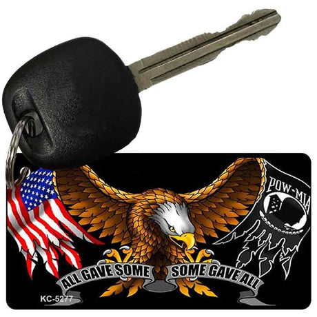 POW MIA All Gave Some Some Gave All Novelty Metal Key Chain