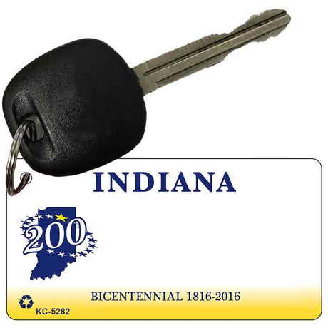 Indiana State Blank Novelty Metal Key Chain KC-5282