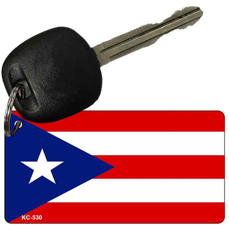 Puerto Rico Flag Novelty Aluminum Key Chain KC-530