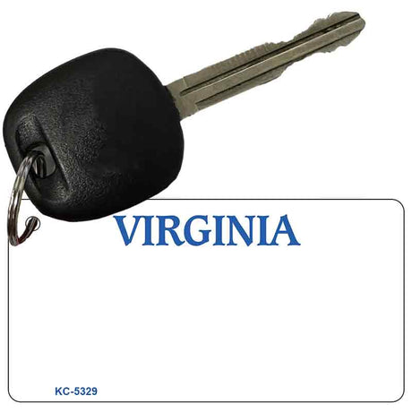 Virginia State Blank Novelty Metal Key Chain KC-5329