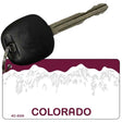 Colorado State Blank Novelty Metal Key Chain KC-5330