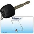 Missouri State Blank Novelty Metal Key Chain KC-5331