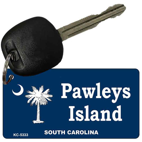 Pawleys Island Blue Novelty Aluminum Key Chain KC-5333