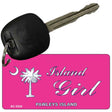 Island Girl Pink Novelty Aluminum Key Chain KC-5334