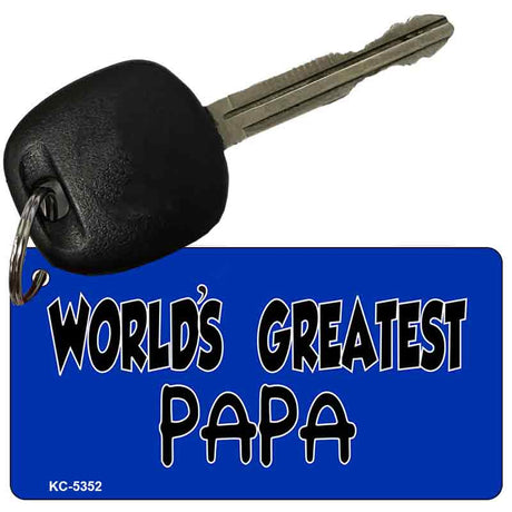 Worlds Greatest Papa Novelty Aluminum Key Chain KC-5352