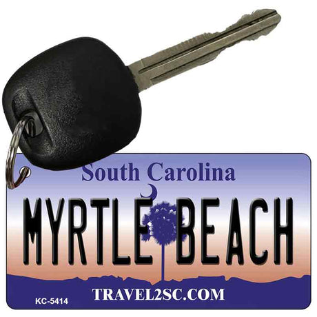 Myrtle Beach South Carolina License Plate Tag Key Chain KC-5414