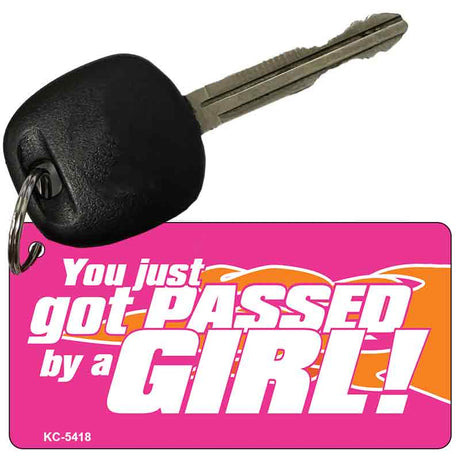 Passed By A Girl Novelty Aluminum Key Chain KC-5418