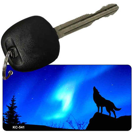 Wolf Howling Novelty Aluminum Key Chain KC-541