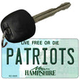 Patriots New Hampshire State License Plate Tag Key Chain KC-5435