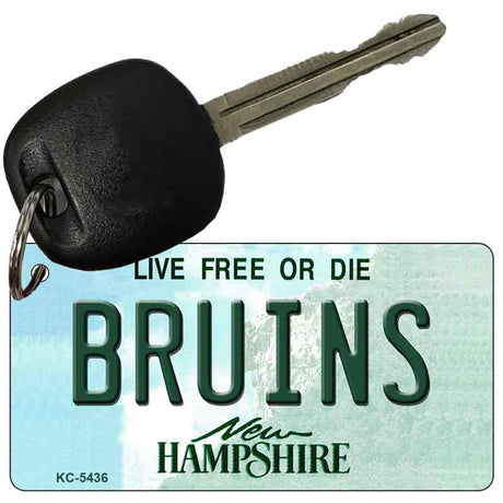 Bruins New Hampshire State License Plate Tag Key Chain KC-5436