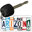 Arizona License Plate Tag Art Metal Novelty Aluminum Key Chain KC-5502