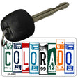 Colorado License Plate Tag Art Metal Novelty Aluminum Key Chain KC-5505