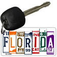 Florida License Plate Tag Art Metal Novelty Aluminum Key Chain KC-5508