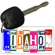 Idaho License Plate Tag Art Metal Novelty Aluminum Key Chain KC-5511