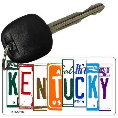 Kentucky License Plate Tag Art Metal Novelty Aluminum Key Chain KC-5516