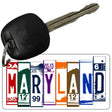 Maryland License Plate Tag Art Metal Novelty Aluminum Key Chain KC-5519